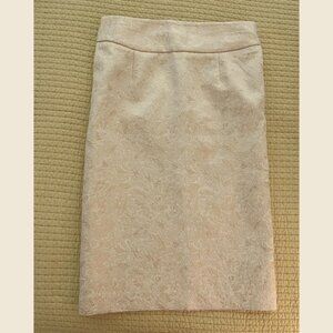 Golden/ivory pencil skirt